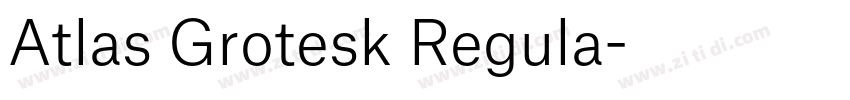 Atlas Grotesk Regula字体转换